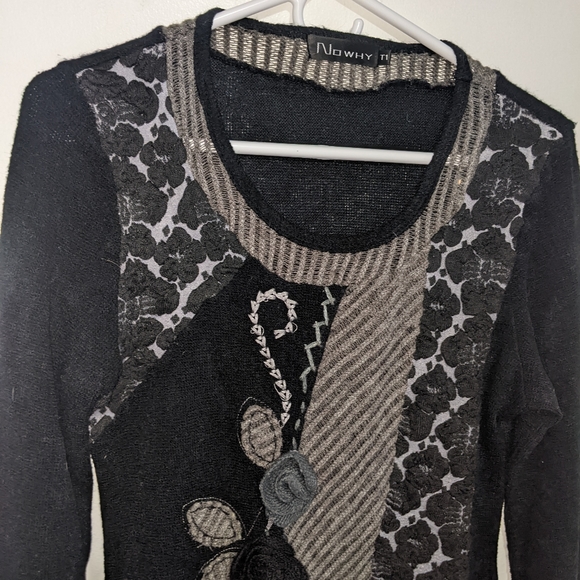 Boho style Knit sweater Dress - Picture 6 of 6